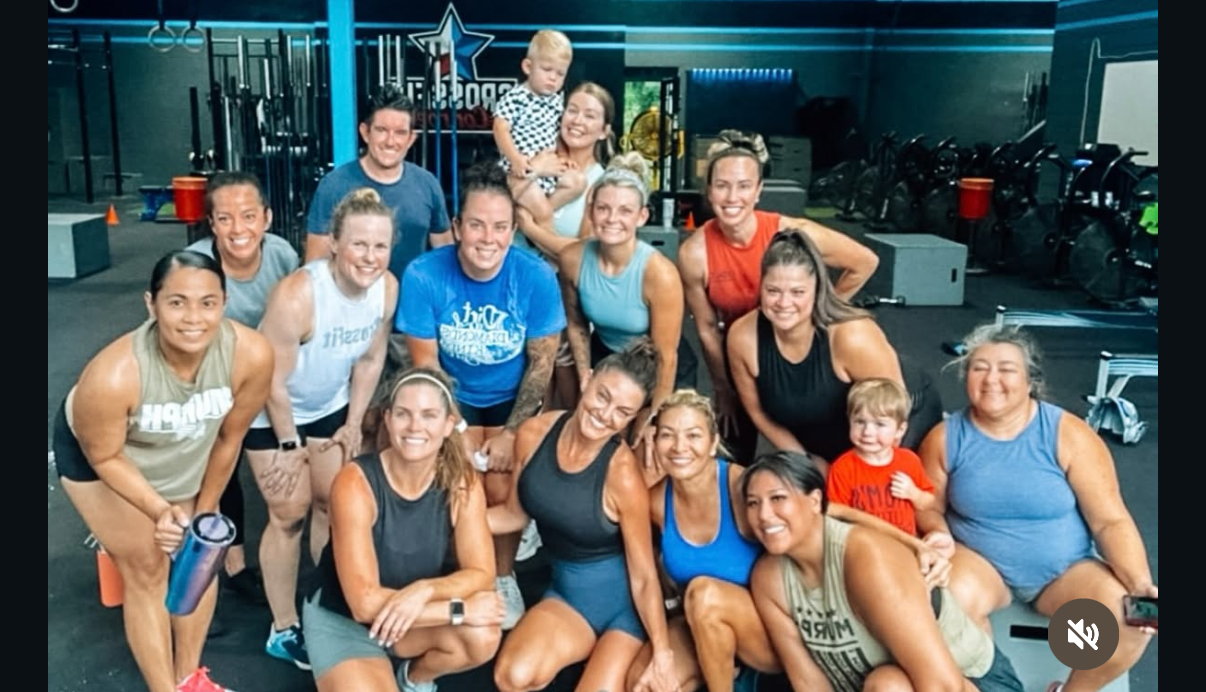 CrossFit Conroe members after a workout